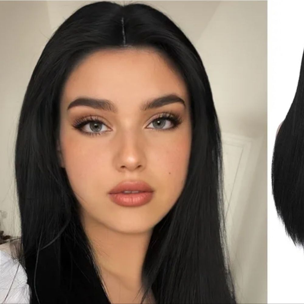26 Inches Black Wig for Women